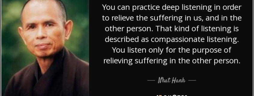 Deep Listening verlicht lijden- Re-Minding MIndfulness Training + Coaching Utrecht